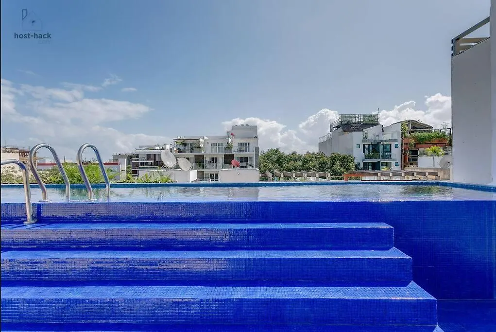 Comfy Aptartment With Pool Near 5Th Avenue & Mamitas Beach - Danzamar 3 Playa del Carmen Apartment