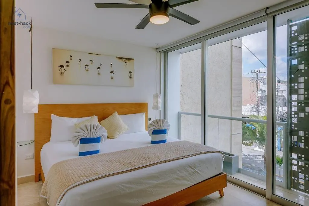 Apartment Comfy Aptartment With Pool Near 5Th Avenue & Mamitas Beach - Danzamar 3 Playa del Carmen