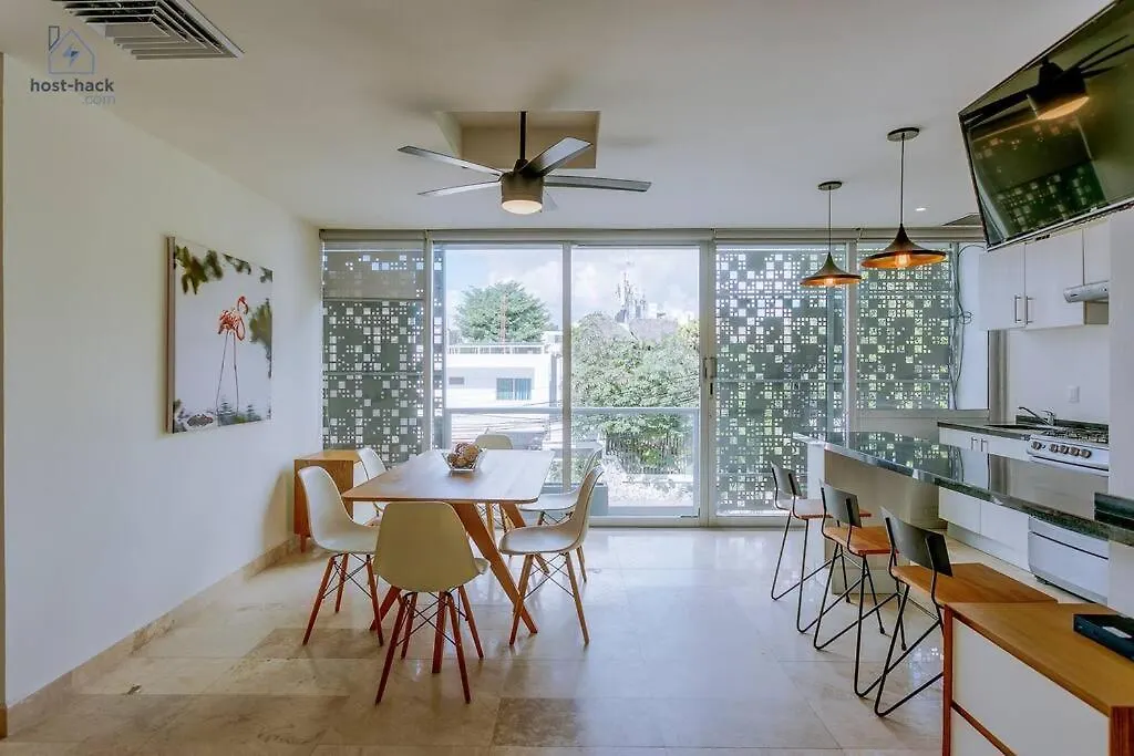 Comfy Aptartment With Pool Near 5Th Avenue & Mamitas Beach - Danzamar 3 Playa del Carmen
