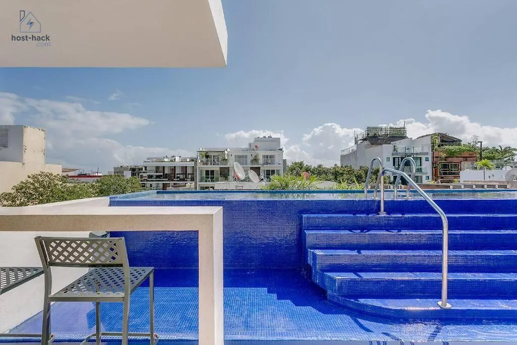 Apartment Comfy Aptartment With Pool Near 5Th Avenue & Mamitas Beach - Danzamar 3 Playa del Carmen