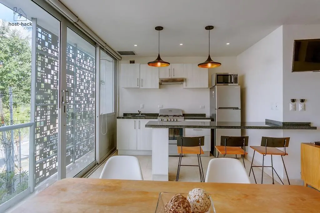 Apartment Comfy Aptartment With Pool Near 5Th Avenue & Mamitas Beach - Danzamar 3 Playa del Carmen Mexico