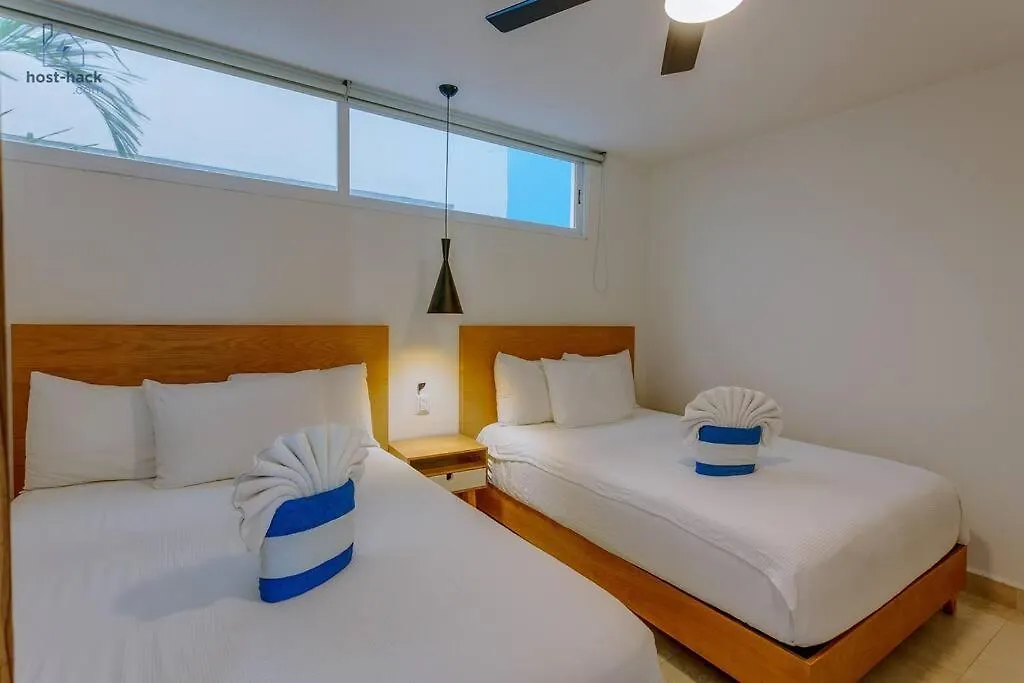 Comfy Aptartment With Pool Near 5Th Avenue & Mamitas Beach - Danzamar 3 Playa del Carmen Apartment